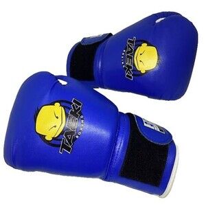 Taeki Boxing Gloves Kids Children CheerWing Blue Sparing Kickboxing Youth